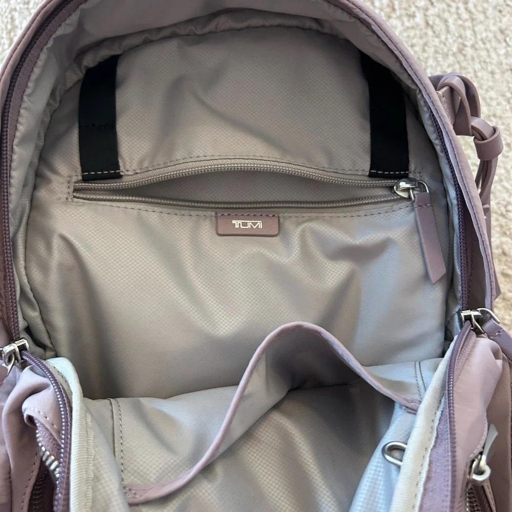 Tumi Lavender Gray medium Celina Backpack